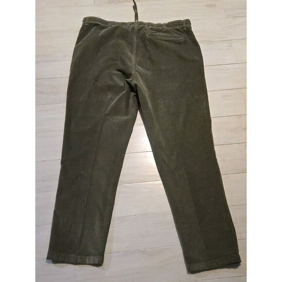 Peter Christian Gentleman's Outfiters Green Corduroy Pleated Pants Chino 40/30 - Picture 9 of 9